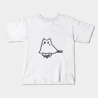 Cat sigh black Kids T-Shirt
